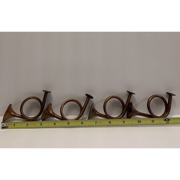 Bugle Trumpet Napkin Rings Hofburg Interiors Set of 4 - Picture 5 of 12